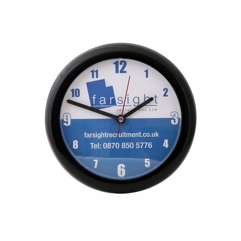 Promotional Promo Wall Clock, Personalised by MoJo Promotions