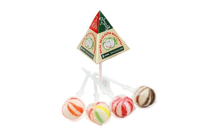 Pyramid Ball Shaped Lollipops