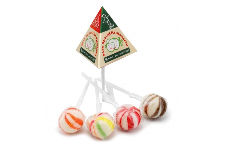 Pyramid Ball Shaped Lollipops