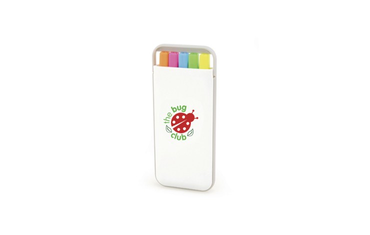 Rectangular 5 piece Highlighter Set