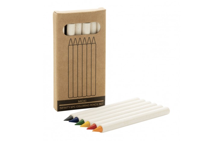 Recycled 6pc Colouring Pencil Set