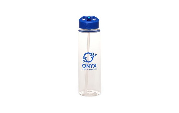 Recycled 725ml Bottle with Flip Straw