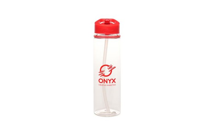 Recycled 725ml Bottle with Flip Straw