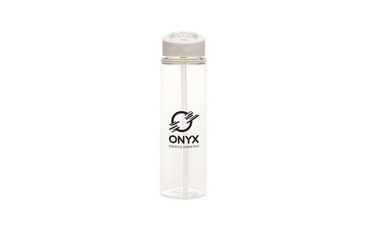 Recycled 725ml Bottle with Flip Straw
