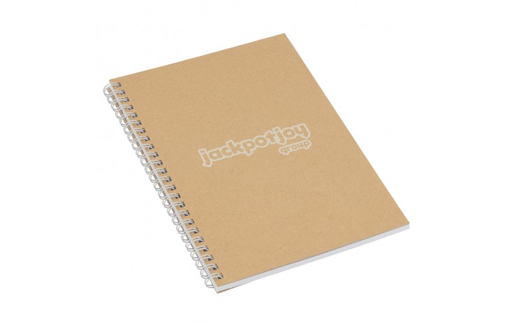 Recycled A5 Natural Card Cover Notepad