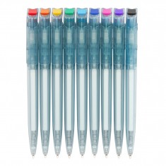 Recycled Clear Blue Ballpen