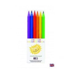 Recycled Mini 6 piece Colouring Pencil Set