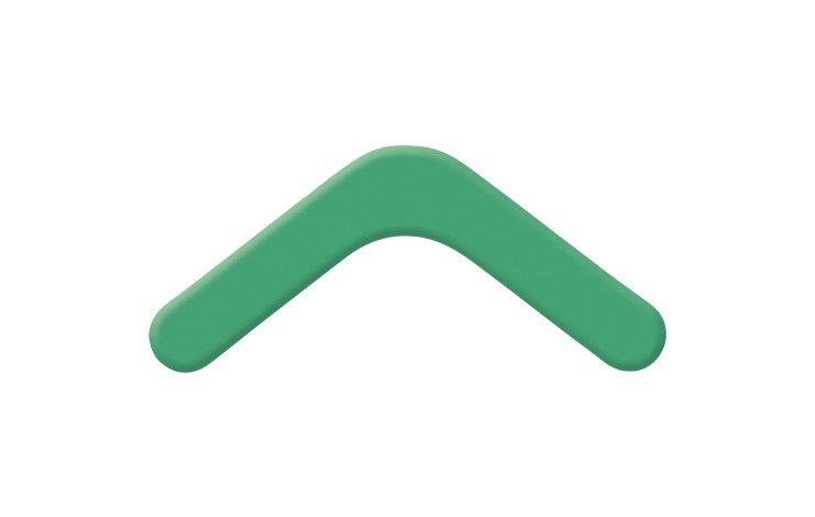 Recycled Plastic Boomerang