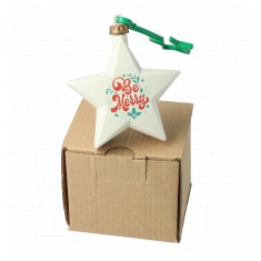 Recycled Plastic Star Bauble