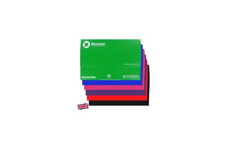 Recycled Polypropylene Document Wallets - A5