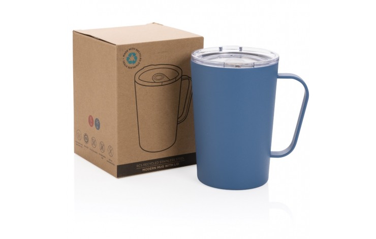 Recycled stainless steel vacuum mug