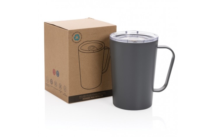 Recycled stainless steel vacuum mug