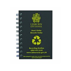 Recycled Tyre Cover Notepads - A5