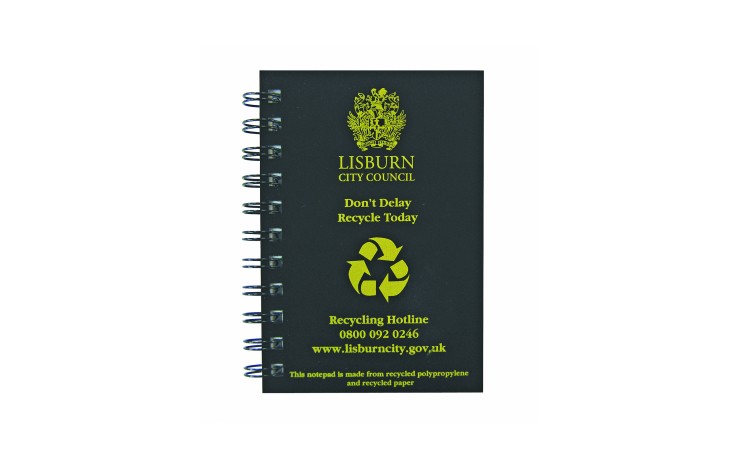 Recycled Tyre Cover Notepads - A5