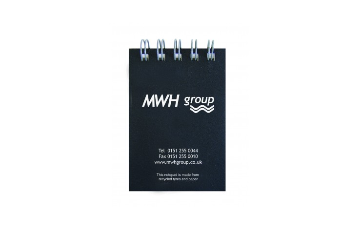Recycled Tyre Cover Notepads - A7