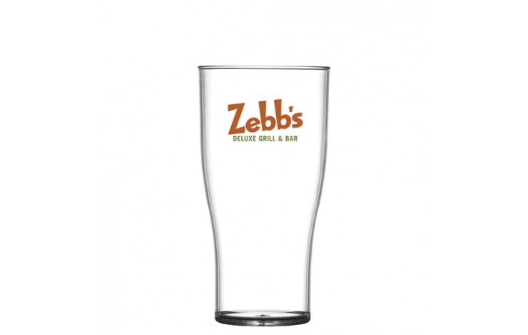 Reusable Plastic Pint Glass