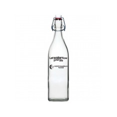 Reusable Glass Water Bottle - 1 Litre