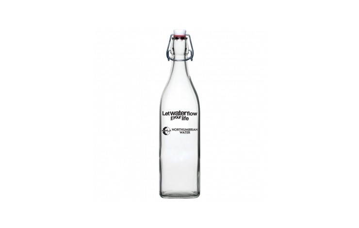 Reusable Glass Water Bottle - 1 Litre