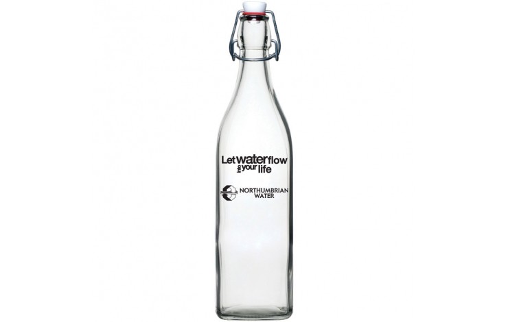 Reusable Glass Water Bottle - 1 Litre