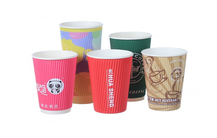 Rippled Paper Cups - 12oz