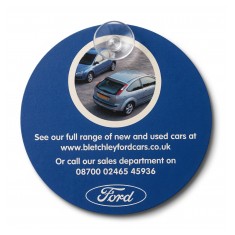 Round In Car sign