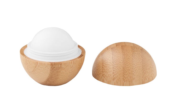 Round Bamboo Lip Balm