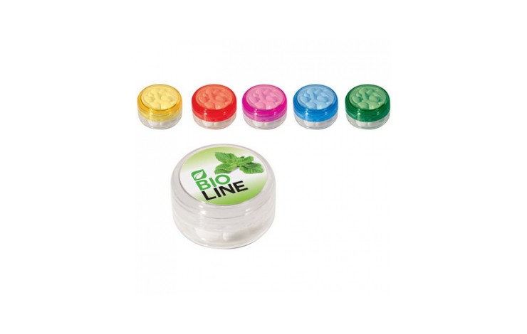 Round Peppermint Pot