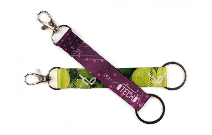 RPET Short Lanyard Keyring
