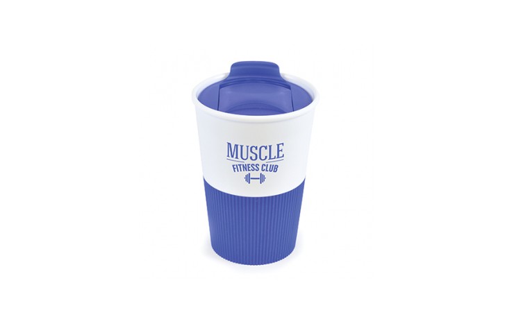 Rubber Base Plastic Take Out Mug