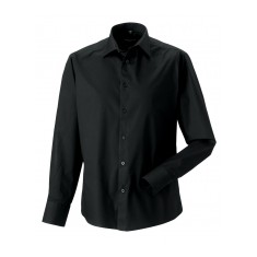 Russell Collection Men's Long Sleeve Fitted Shirt