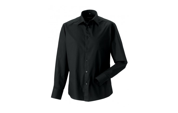 Russell Collection Men's Long Sleeve Fitted Shirt