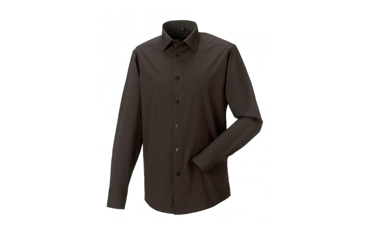 Russell Collection Men's Long Sleeve Fitted Shirt