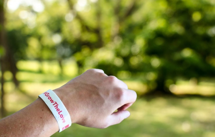 Seeded Paper Wristband