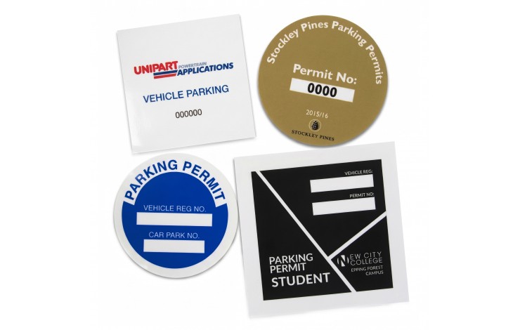 Self Cling Parking Permit