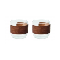 Set of 2 Glass Coffee Cups