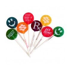 Small Logo Lollipop with Printed Stick