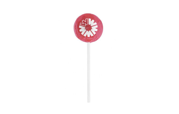 Small Branded Lollipop with Printed Stick