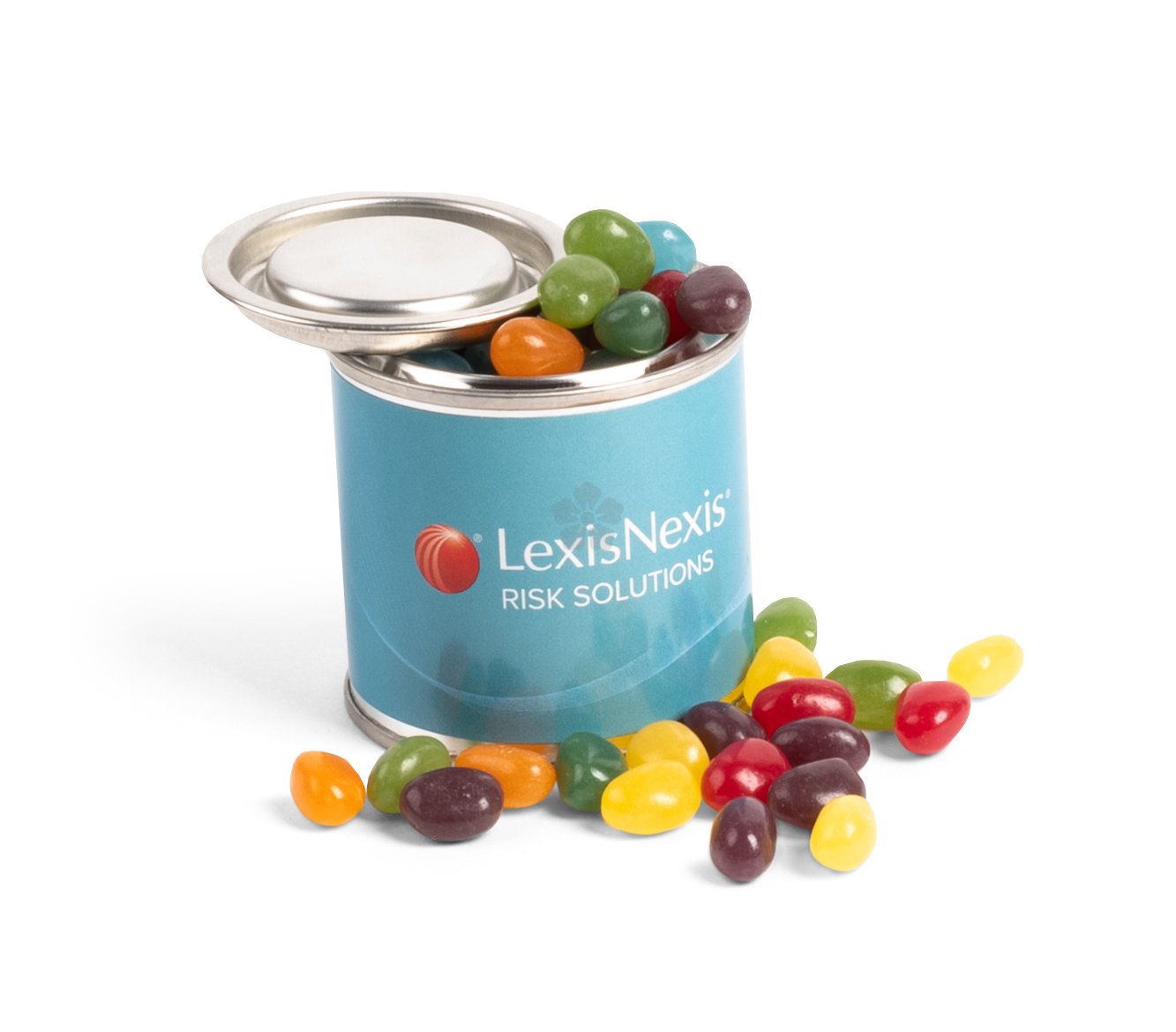 Promotional Small Paint Tin with Jelly Beans, Personalised by MoJo