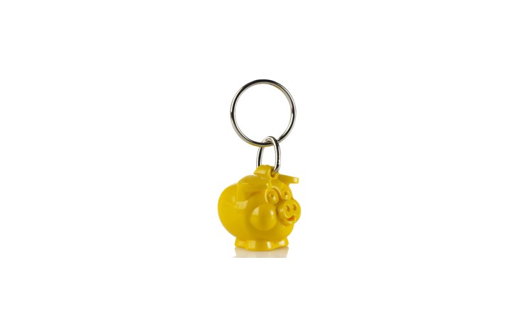 Smiley Piggy Keyring