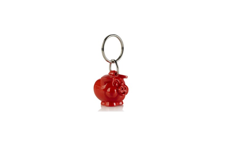 Smiley Piggy Keyring
