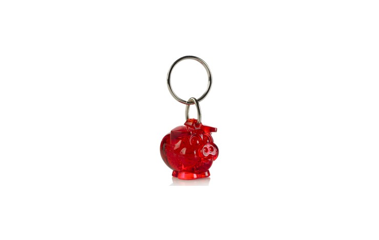 Smiley Piggy Keyring