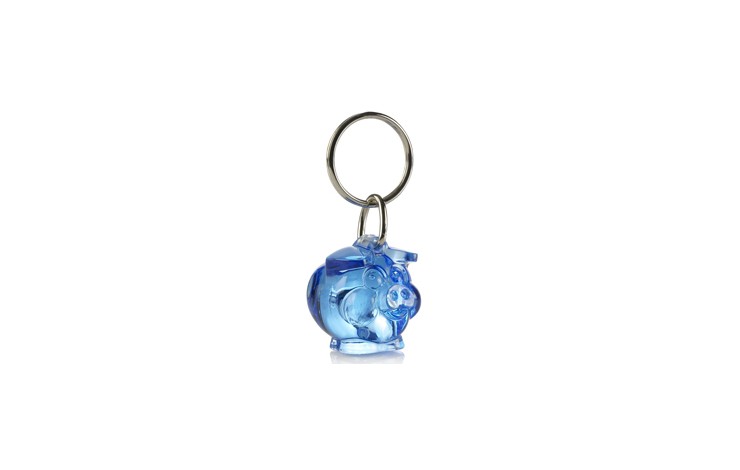 Smiley Piggy Keyring