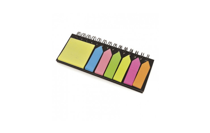 Spiral Bound Ruler & Sticky Note Set