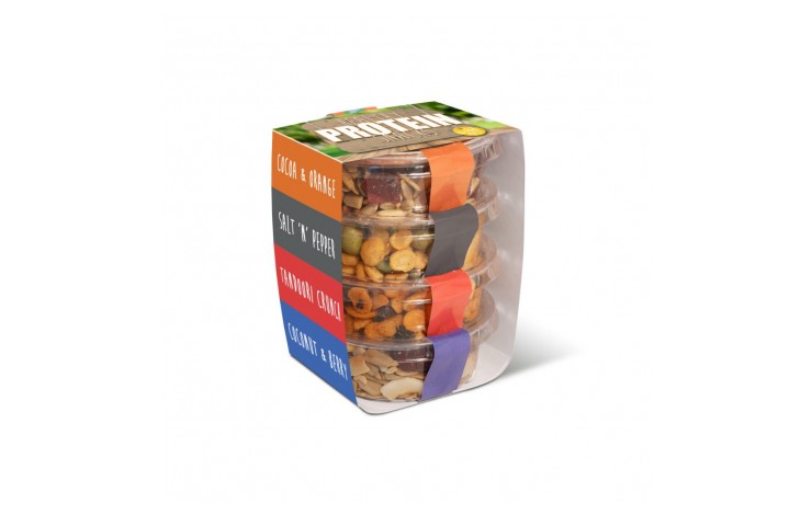 Stacked Protein Snacks in Eco Pot