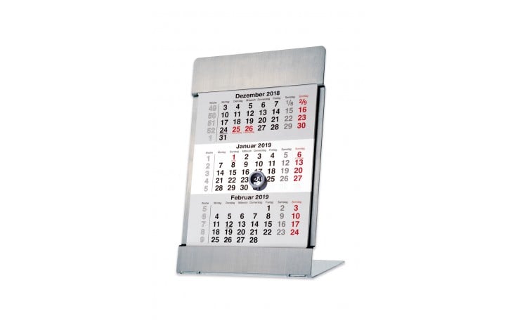 Stainless Steel Desk Calendar