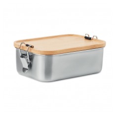 Stainless Steel Lunchbox with Bamboo Lid