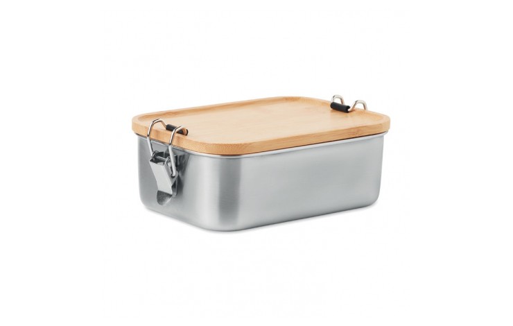 Stainless Steel Lunchbox with Bamboo Lid