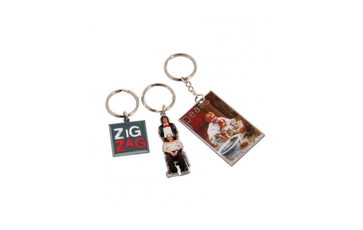 Stainless Steel Printed Keyring
