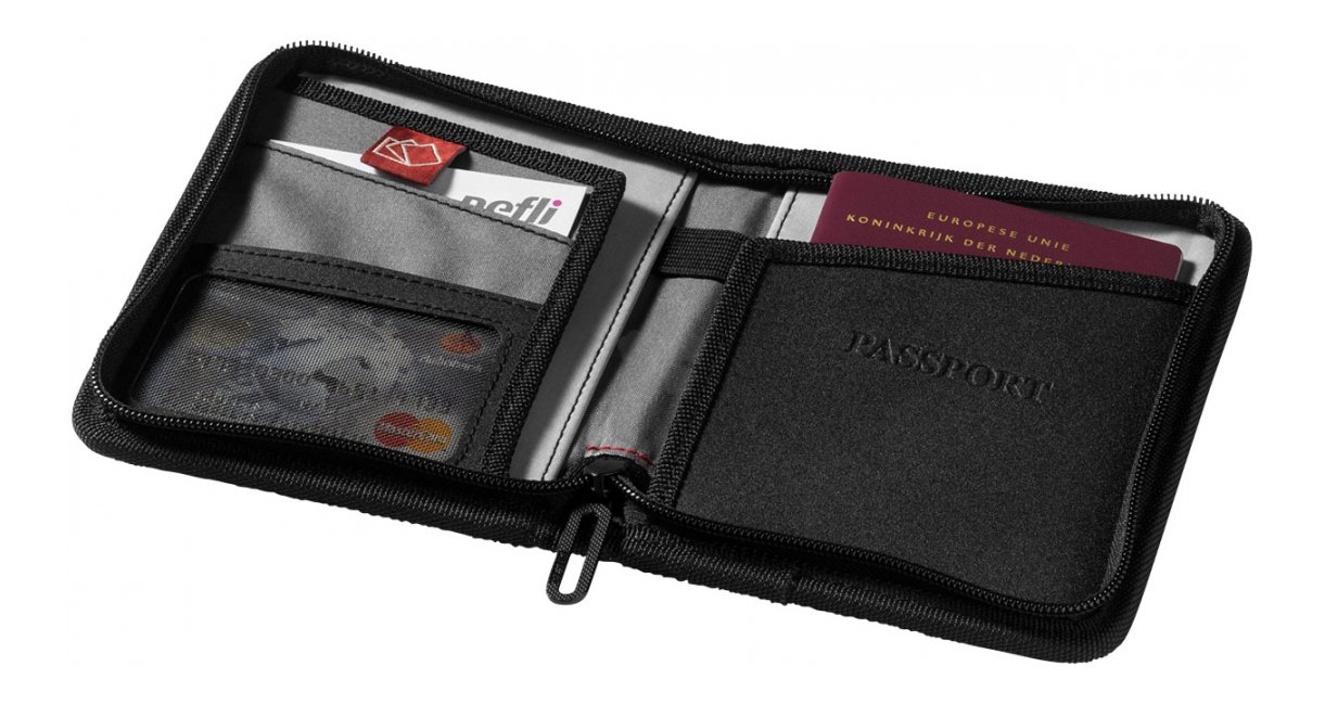 Promotional Stirling RFID Passport Wallet, Personalised by MoJo Promotions