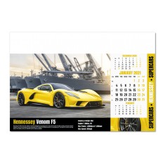Supercars Wall Calendar